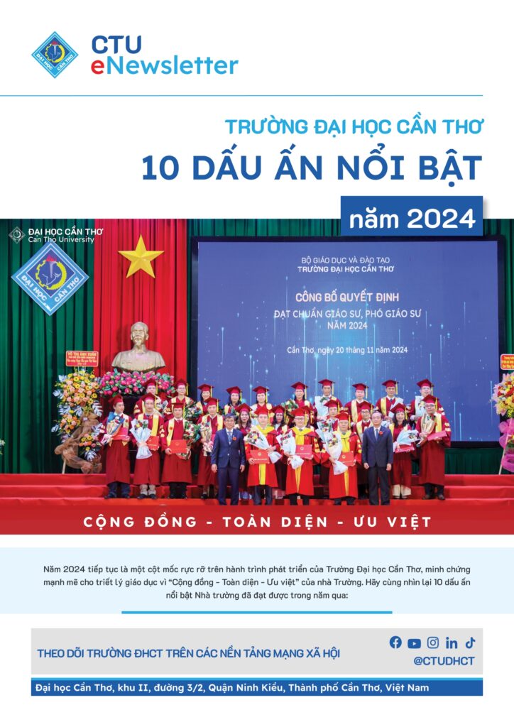 [CTU eNewsletter 06] 10 dấu ấn nổi bật của Trường Đại học Cần Thơ năm 2024