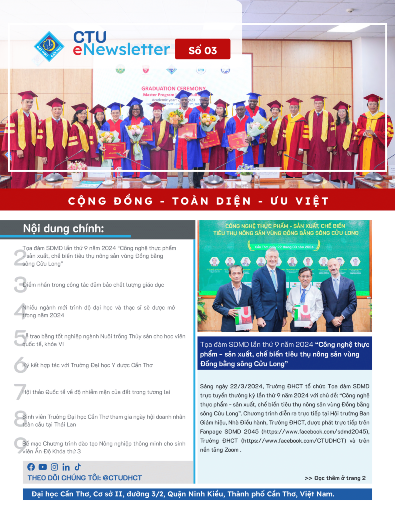 [CTU eNewsletter 04] Tọa đàm SDMD lần thứ 9